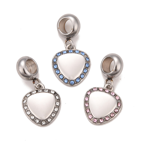 PandaHall 304 Stainless Steel Rhinestone European Dangle Charms, Large Hole Pendants, Stainless Steel Color, Heart, Mixed Color, 23mm, Hole..., Multicolor
PandaHall 304 Stainless Steel Rhinestone European Dangle Charms, Large Hole Pendants, Stainless Steel Color, Heart, Mixed Color, 23mm, Hole..., Multicolor