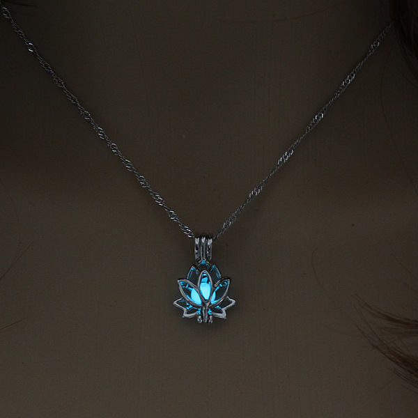 PandaHall Alloy Lotus Cage Pendant Necklace with Synthetic Luminaries Stone, Glow In The Dark Jewelry for Women, Cyan, 17.72 inch(45cm)...
PandaHall Alloy Lotus Cage Pendant Necklace with Synthetic Luminaries Stone, Glow In The Dark Jewelry for Women, Cyan, 17.72 inch(45cm)...