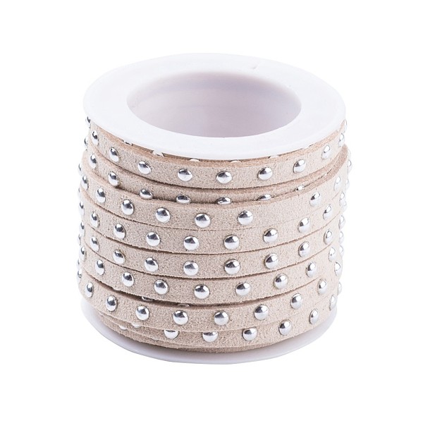 PandaHall Faux Suede Cord, with Silver Tone Alloy Rivet, For Punk Rock Jewelry Making, Wheat, 5x2.5mm, about 5.46 yards(5m)/roll Faux..., Orange
PandaHall Faux Suede Cord, with Silver Tone Alloy Rivet, For Punk Rock Jewelry Making, Wheat, 5x2.5mm, about 5.46 yards(5m)/roll Faux..., Orange