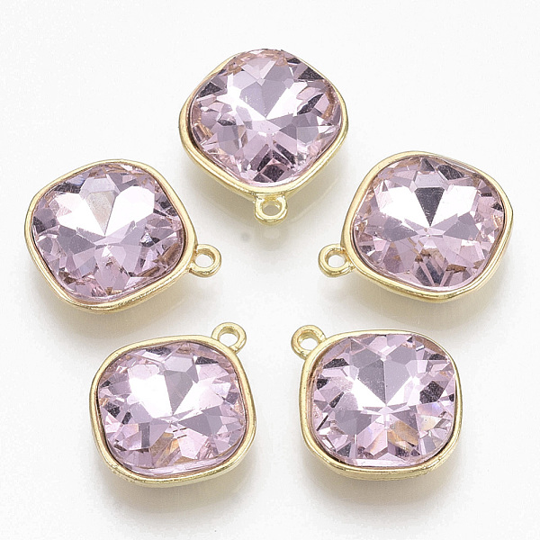 PandaHall Golden Plated Alloy Pendants, with Glass Rhinestone, Rhombus, Pink, 18x15x5mm, Hole: 1.4mm Alloy+Rhinestone Rhombus Pink
PandaHall Golden Plated Alloy Pendants, with Glass Rhinestone, Rhombus, Pink, 18x15x5mm, Hole: 1.4mm Alloy+Rhinestone Rhombus Pink