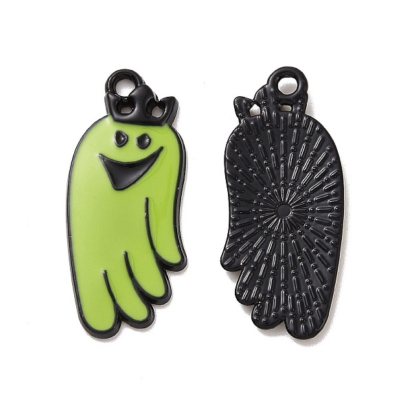 PandaHall Halloween Theme Rack Plating Alloy Enamel Pendants, Ghost Charms, Electrophoresis Black, 30x13x2mm, Hole: 2mm Alloy+Enamel Ghost
PandaHall Halloween Theme Rack Plating Alloy Enamel Pendants, Ghost Charms, Electrophoresis Black, 30x13x2mm, Hole: 2mm Alloy+Enamel Ghost