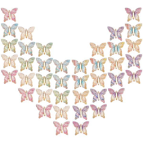 PandaHall SUNNYCLUE Transparent Acrylic Pendants, with Plated Bottom, Butterfly, Mixed Color, 34x39x5.5mm, Hole: 1.2mm, 8 colors, 5pcs/color..., Multicolor
PandaHall SUNNYCLUE Transparent Acrylic Pendants, with Plated Bottom, Butterfly, Mixed Color, 34x39x5.5mm, Hole: 1.2mm, 8 colors, 5pcs/color..., Multicolor