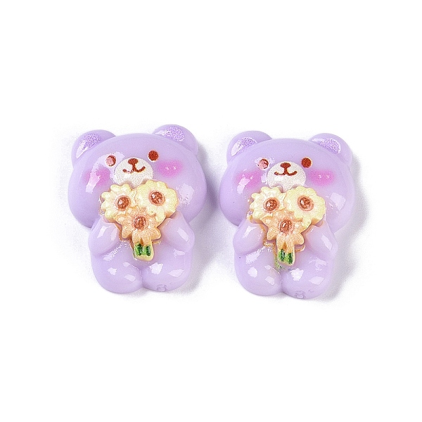 PandaHall Cartoon Bear Opaque Resin Decoden Cabochons, Bear with Flower, 26.5x21x9.5mm Resin Bear
PandaHall Cartoon Bear Opaque Resin Decoden Cabochons, Bear with Flower, 26.5x21x9.5mm Resin Bear