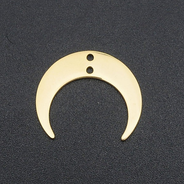 PandaHall 201 Stainless Steel 2-Loop Link Pendants, Laser Cut, Crescent, Golden, 17x20x1mm, Hole: 1.4mm 201 Stainless Steel Moon
PandaHall 201 Stainless Steel 2-Loop Link Pendants, Laser Cut, Crescent, Golden, 17x20x1mm, Hole: 1.4mm 201 Stainless Steel Moon