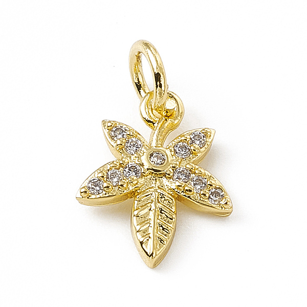 PandaHall Brass Micro Pave Clear Cubic Zirconia Leaf Charms, with Open Jump Rings, Real 18K Gold Plated, 12x9.5x2mm, Ring: 5x0.8mm, Hole...
PandaHall Brass Micro Pave Clear Cubic Zirconia Leaf Charms, with Open Jump Rings, Real 18K Gold Plated, 12x9.5x2mm, Ring: 5x0.8mm, Hole...