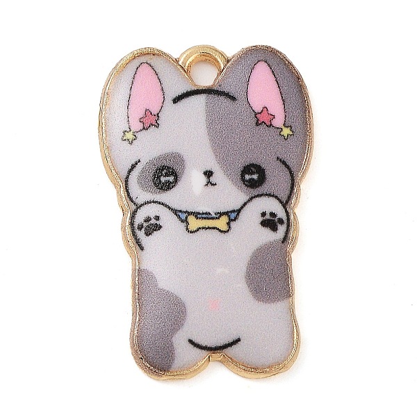 PandaHall Rack Plating Alloy Enamel Pendants, Golden, Dog Charm, Dark Gray, 25x16x2mm, Hole: 2mm Alloy+Enamel Dog
PandaHall Rack Plating Alloy Enamel Pendants, Golden, Dog Charm, Dark Gray, 25x16x2mm, Hole: 2mm Alloy+Enamel Dog