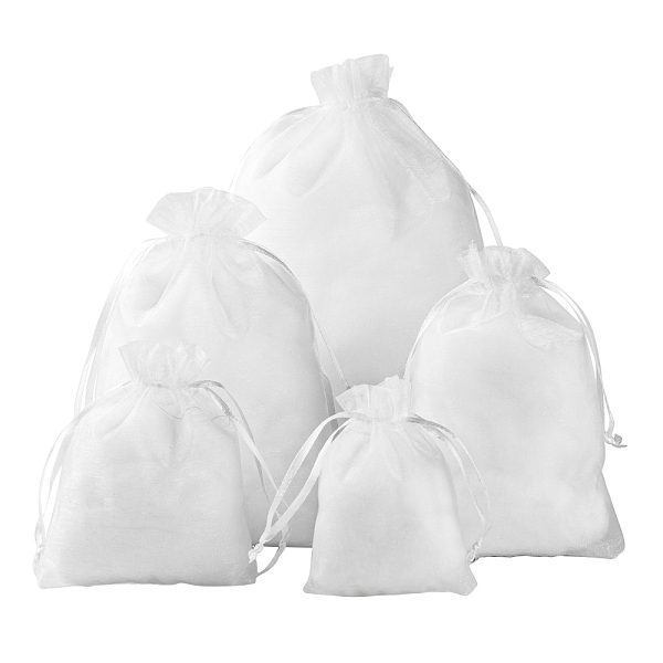 PandaHall 5 Style Organza Gift Bags with Drawstring, Jewelry Pouches, Wedding Party Christmas Favor Gift Bags, White, 100pcs/bag Organza...
PandaHall 5 Style Organza Gift Bags with Drawstring, Jewelry Pouches, Wedding Party Christmas Favor Gift Bags, White, 100pcs/bag Organza...