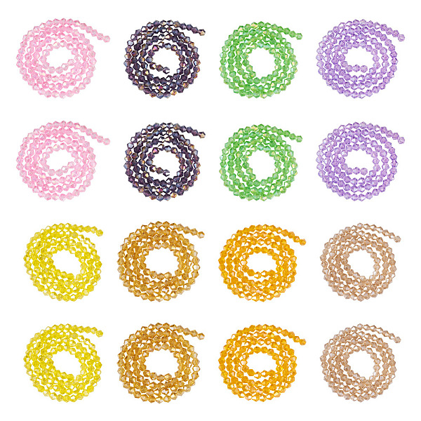 PandaHall 16 Strand 16 Color Transparent Electroplate Glass Beads Strands, AB Color Plated, Faceted Bicone, Mixed Color, 4~4.5x4mm, Hole..., Multicolor
PandaHall 16 Strand 16 Color Transparent Electroplate Glass Beads Strands, AB Color Plated, Faceted Bicone, Mixed Color, 4~4.5x4mm, Hole..., Multicolor
