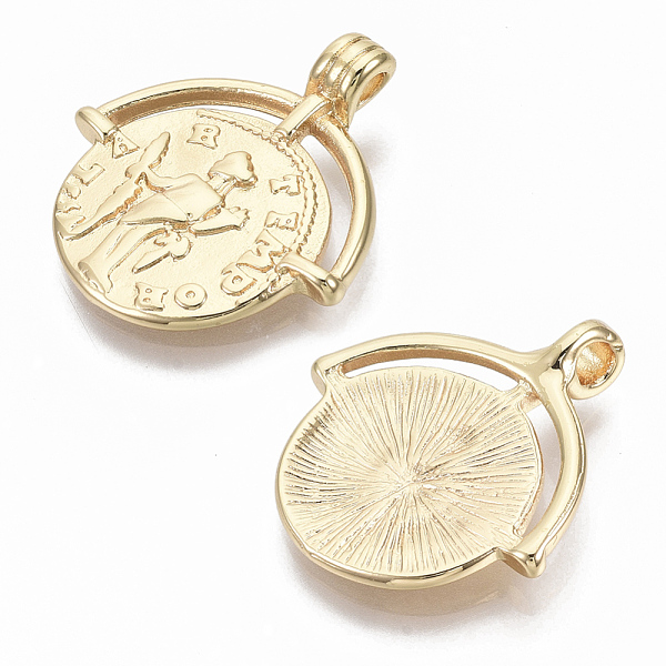 PandaHall Brass Pendants, Nickel Free, Flat Round with Saint & Word, Real 18K Gold Plated, 25.5x23x5mm, Hole: 2.2mm Brass Flat Round
PandaHall Brass Pendants, Nickel Free, Flat Round with Saint & Word, Real 18K Gold Plated, 25.5x23x5mm, Hole: 2.2mm Brass Flat Round