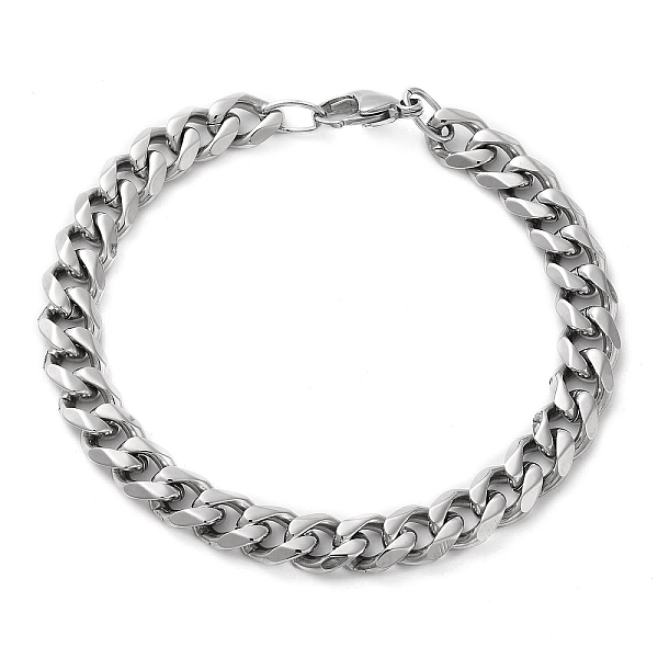 PandaHall 304 Stainless Steel Cuban Link Chain Bracelet for Men Women, Stainless Steel Color, 8-1/8 inch(20.5cm) 304 Stainless Steel
PandaHall 304 Stainless Steel Cuban Link Chain Bracelet for Men Women, Stainless Steel Color, 8-1/8 inch(20.5cm) 304 Stainless Steel