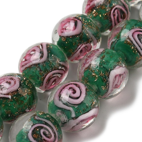 PandaHall Olycraft Handmade Gold Sand Lampwork Beads Strands, Round, Vortex Pattern, Dark Green, 12mm, Hole: 2mm, about 30pcs/box Lampwork...
PandaHall Olycraft Handmade Gold Sand Lampwork Beads Strands, Round, Vortex Pattern, Dark Green, 12mm, Hole: 2mm, about 30pcs/box Lampwork...