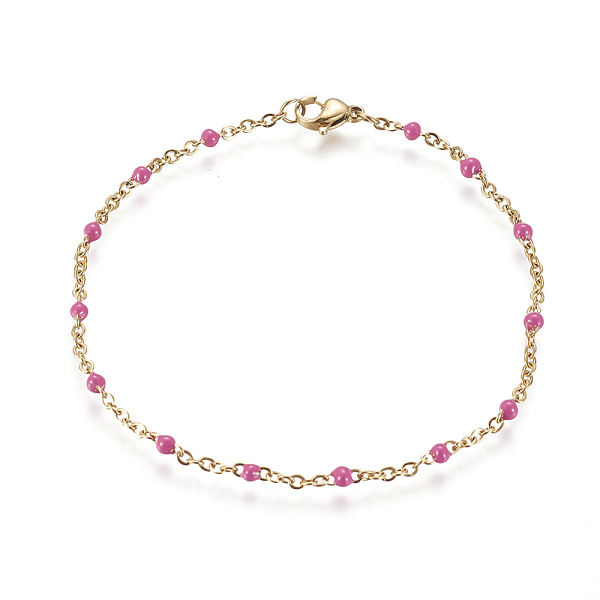 PandaHall 304 Stainless Steel Jewelry Sets, Cable Chain Necklaces and Bracelets, with Enamel, Hot Pink, 19.52 inch~19.76 inch(49.6~50.2cm)...
PandaHall 304 Stainless Steel Jewelry Sets, Cable Chain Necklaces and Bracelets, with Enamel, Hot Pink, 19.52 inch~19.76 inch(49.6~50.2cm)...