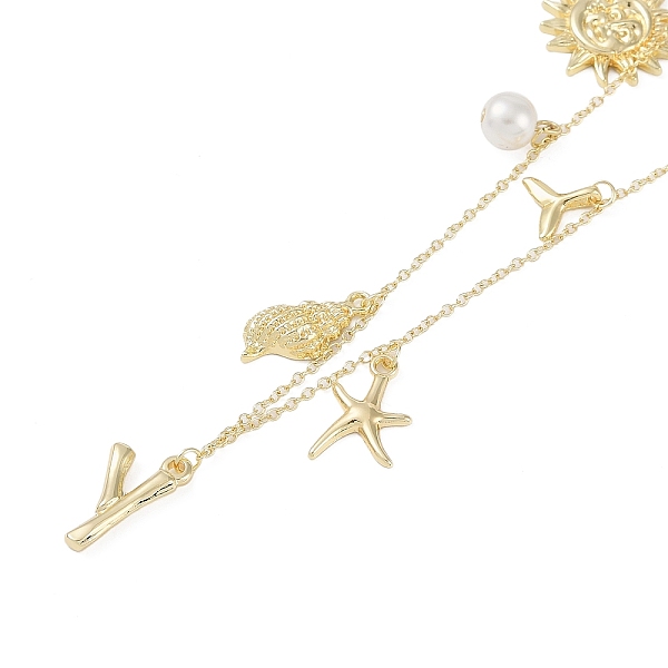 PandaHall Bohemian Summer Beach Style 18K Gold Plated Shell Shape Initial Pendant Necklaces Brass
PandaHall Bohemian Summer Beach Style 18K Gold Plated Shell Shape Initial Pendant Necklaces Brass