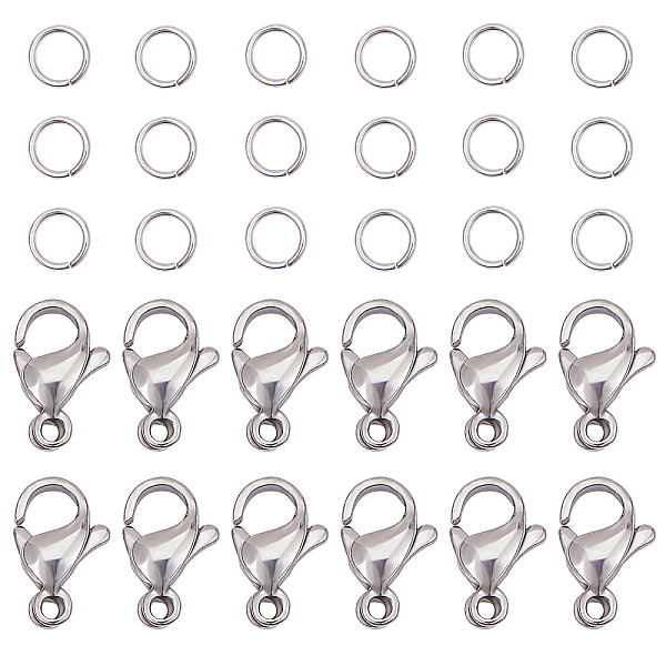 PandaHall 304 Stainless Steel Lobster Claw Clasps, with Open Jump Rings, Stainless Steel Color, 6.8x5.2x1.1cm 304 Stainless Steel Others
PandaHall 304 Stainless Steel Lobster Claw Clasps, with Open Jump Rings, Stainless Steel Color, 6.8x5.2x1.1cm 304 Stainless Steel Others