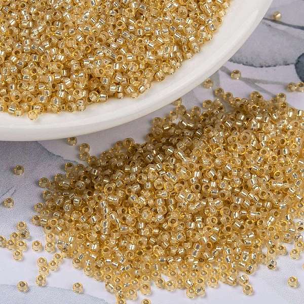 PandaHall MIYUKI Round Rocailles Beads, Japanese Seed Beads, 15/0, (RR552) Dyed Light Apricot Silverlined Alabaster, 1.5mm, Hole: 0.7mm..., Gold
PandaHall MIYUKI Round Rocailles Beads, Japanese Seed Beads, 15/0, (RR552) Dyed Light Apricot Silverlined Alabaster, 1.5mm, Hole: 0.7mm..., Gold
