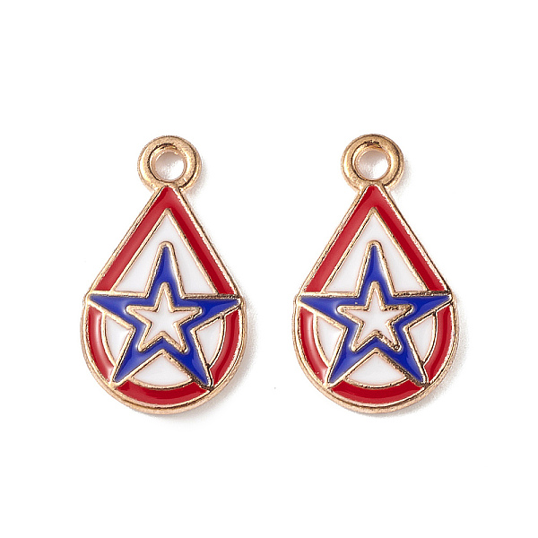 PandaHall Alloy Enamel Pendants, Teardrop with Star Charm, Light Gold, Colorful, 18.5x10.5x1.5mm, Hole: 2mm Alloy+Enamel Teardrop
PandaHall Alloy Enamel Pendants, Teardrop with Star Charm, Light Gold, Colorful, 18.5x10.5x1.5mm, Hole: 2mm Alloy+Enamel Teardrop