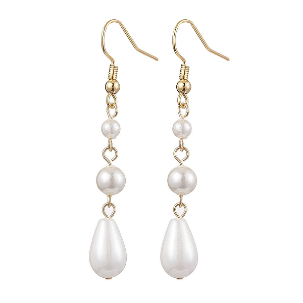 PandaHall Teardrop Shell Pearl & Brass Dangle Earrings for Women, Real 18K Gold Plated, WhiteSmoke, 54.5x8mm Shell Pearl Teardrop White
PandaHall Teardrop Shell Pearl & Brass Dangle Earrings for Women, Real 18K Gold Plated, WhiteSmoke, 54.5x8mm Shell Pearl Teardrop White