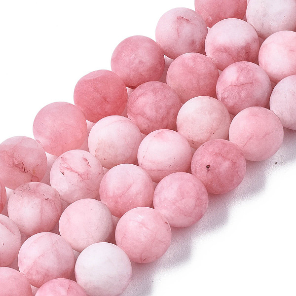 PandaHall Natural White Jade Bead Strands, Dyed, Frosted, Round, Pink, 8~9mm, Hole: 1mm, about 46~48pcs/strand, 14.9 inch White Jade Round...
PandaHall Natural White Jade Bead Strands, Dyed, Frosted, Round, Pink, 8~9mm, Hole: 1mm, about 46~48pcs/strand, 14.9 inch White Jade Round...