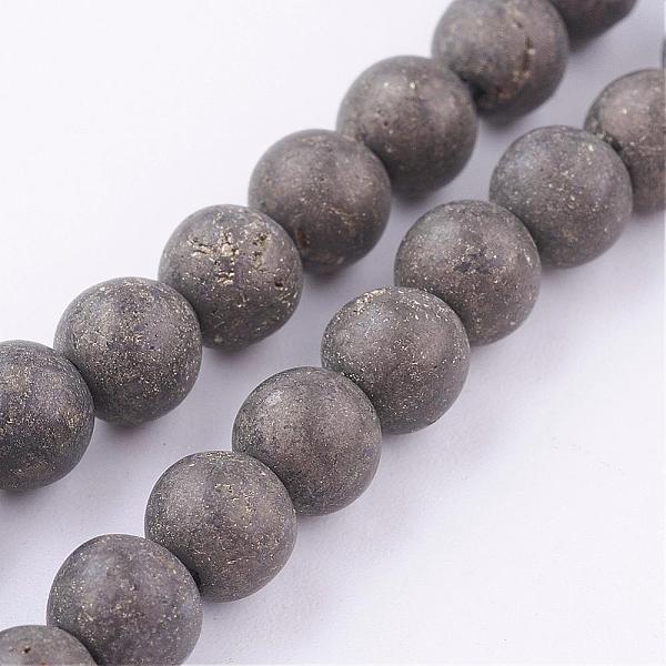 PandaHall Natural Pyrite Beads Strands, Round, Frosted, 6mm, Hole: 1mm, about 33pcs/strand, 8 inch Pyrite Round
PandaHall Natural Pyrite Beads Strands, Round, Frosted, 6mm, Hole: 1mm, about 33pcs/strand, 8 inch Pyrite Round