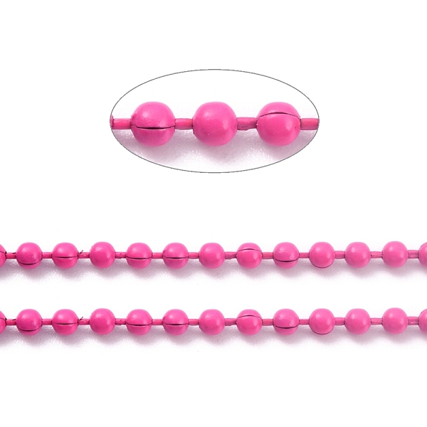 PandaHall Handmade Brass Ball Chains, Soldered, with Spool, Deep Pink, 3mm, 32.8 Feet(10m)/roll Brass
PandaHall Handmade Brass Ball Chains, Soldered, with Spool, Deep Pink, 3mm, 32.8 Feet(10m)/roll Brass