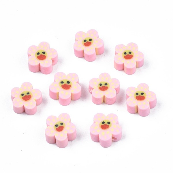 PandaHall Handmade Polymer Clay Beads, Flower with Smiling Face, Pink, 9~10x4mm, Hole: 1.5mm Polymer Clay Flower Pink
PandaHall Handmade Polymer Clay Beads, Flower with Smiling Face, Pink, 9~10x4mm, Hole: 1.5mm Polymer Clay Flower Pink