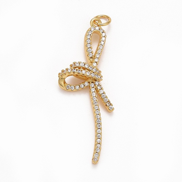 PandaHall Rack Plating Brass Micro Pave Clear Cubic Zirconia Pendants, Cadmium Free & Nickel Free & Lead Free, Long-Lasting Plated, Bowknot...
PandaHall Rack Plating Brass Micro Pave Clear Cubic Zirconia Pendants, Cadmium Free & Nickel Free & Lead Free, Long-Lasting Plated, Bowknot...