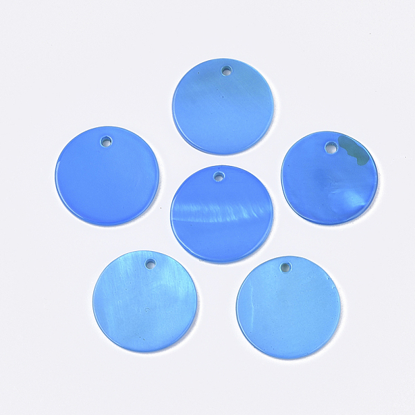 PandaHall Spray Painted Freshwater Shell Pendants, Flat Round, Dodger Blue, 20x2mm, Hole: 1.5mm Freshwater Shell Flat Round Blue
PandaHall Spray Painted Freshwater Shell Pendants, Flat Round, Dodger Blue, 20x2mm, Hole: 1.5mm Freshwater Shell Flat Round Blue