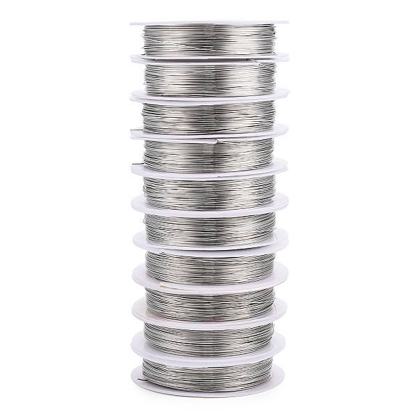 PandaHall Round Copper Jewelry Wire, Nickel Free, Silver, 22 Gauge, 0.6mm, about 26.24 Feet(8m)/roll Copper Round Silver
PandaHall Round Copper Jewelry Wire, Nickel Free, Silver, 22 Gauge, 0.6mm, about 26.24 Feet(8m)/roll Copper Round Silver