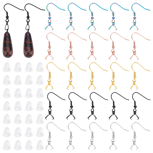 PandaHall UNICRAFTALE About 50Pcs 5 Colors 304 Stainless Steel Earring Hooks with Pendant Pinch Bails Hypoallergenic Ear Wire Fish Hooks...
PandaHall UNICRAFTALE About 50Pcs 5 Colors 304 Stainless Steel Earring Hooks with Pendant Pinch Bails Hypoallergenic Ear Wire Fish Hooks...