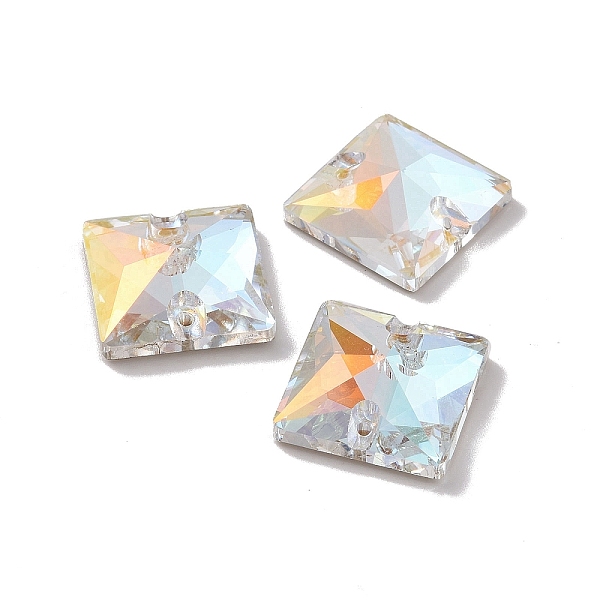 PandaHall Square Shape Sew on Rhinestone, K5 Glass Rhinestone, 2-Hole Link, Plated Flat Back, Sewing Craft Decoration, Light Crystal AB..., Clear
PandaHall Square Shape Sew on Rhinestone, K5 Glass Rhinestone, 2-Hole Link, Plated Flat Back, Sewing Craft Decoration, Light Crystal AB..., Clear
