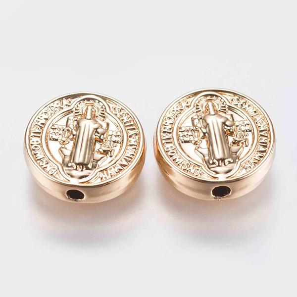 PandaHall Brass Beads, Long-Lasting Plated, Flat Round with Santa Virgen, Golden, 10x3mm, Hole: 1mm Brass Flat Round
PandaHall Brass Beads, Long-Lasting Plated, Flat Round with Santa Virgen, Golden, 10x3mm, Hole: 1mm Brass Flat Round