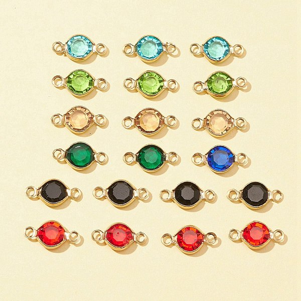 PandaHall 20Pcs 304 Stainless Steel with Glass Connector Charms, Flat Round Links, Golden, Mixed Color, 12.5x7x2mm, Hole: 1.5mm 304..., Multicolor
PandaHall 20Pcs 304 Stainless Steel with Glass Connector Charms, Flat Round Links, Golden, Mixed Color, 12.5x7x2mm, Hole: 1.5mm 304..., Multicolor