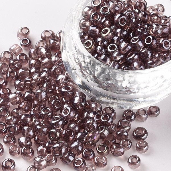 PandaHall Glass Seed Beads, Trans. Colours Lustered, Round, Rosy Brown, 4mm, Hole: 1.5mm, about 1000pcs/100g Glass
PandaHall Glass Seed Beads, Trans. Colours Lustered, Round, Rosy Brown, 4mm, Hole: 1.5mm, about 1000pcs/100g Glass
