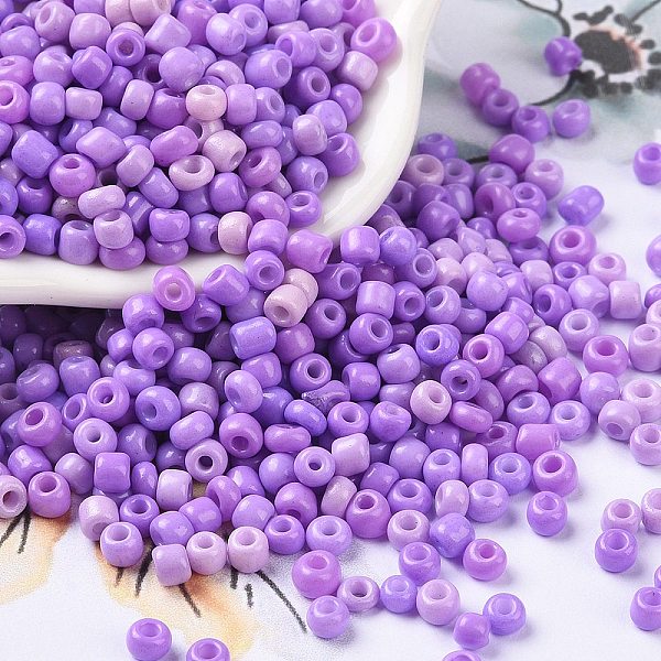 PandaHall 8/0 Baking Paint Glass Round Seed Beads, Medium Purple, 3~3.5x2mm, Hole: 1~1.2mm, 10000pcs/pound Glass
PandaHall 8/0 Baking Paint Glass Round Seed Beads, Medium Purple, 3~3.5x2mm, Hole: 1~1.2mm, 10000pcs/pound Glass