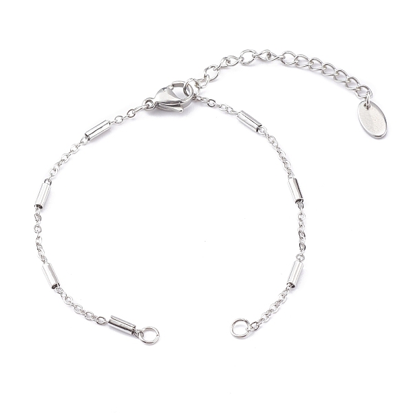 PandaHall Handmade 304 Stainless Steel Bracelet Making, with Oval Charms Extender and Lobster Claw Clasps, Tube, Stainless Steel Color...
PandaHall Handmade 304 Stainless Steel Bracelet Making, with Oval Charms Extender and Lobster Claw Clasps, Tube, Stainless Steel Color...
