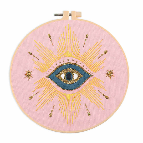PandaHall DIY Eye Pattern Embroidery Kits, Included Needle, Threads, Fabric, Needle, Gourd Threader, without Embroidery Hoop, Light Coral...
PandaHall DIY Eye Pattern Embroidery Kits, Included Needle, Threads, Fabric, Needle, Gourd Threader, without Embroidery Hoop, Light Coral...