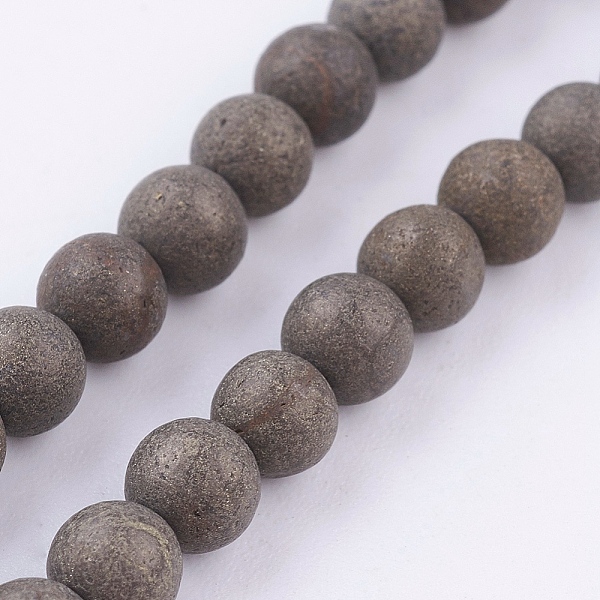 PandaHall Natural Pyrite Beads Strands, Round, Frosted, 10mm, Hole: 1mm, about 38pcs/strand, 16 inch Pyrite Round
PandaHall Natural Pyrite Beads Strands, Round, Frosted, 10mm, Hole: 1mm, about 38pcs/strand, 16 inch Pyrite Round