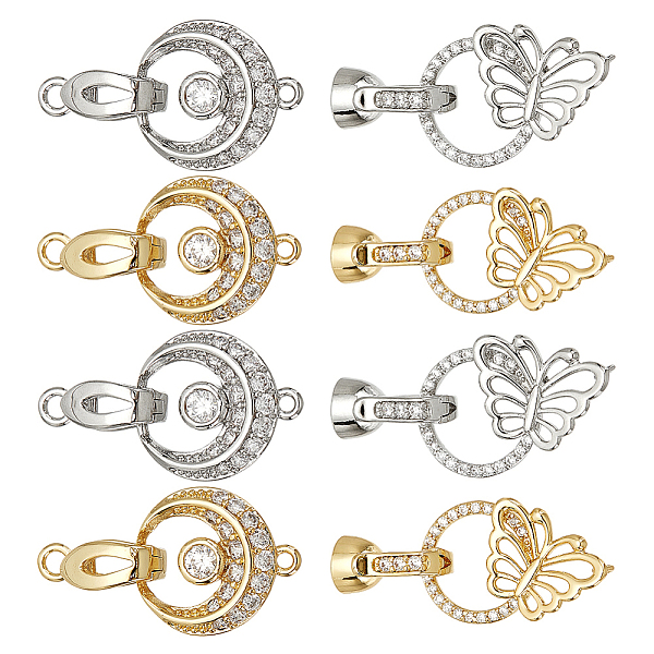 PandaHall DICOSMETIC 8Pcs 4 Styles Flat Round Fold Over Clasps Extenders Clasp with Butterfly Micro Pave Clear Cubic Zirconia Clasp Brass...
PandaHall DICOSMETIC 8Pcs 4 Styles Flat Round Fold Over Clasps Extenders Clasp with Butterfly Micro Pave Clear Cubic Zirconia Clasp Brass...