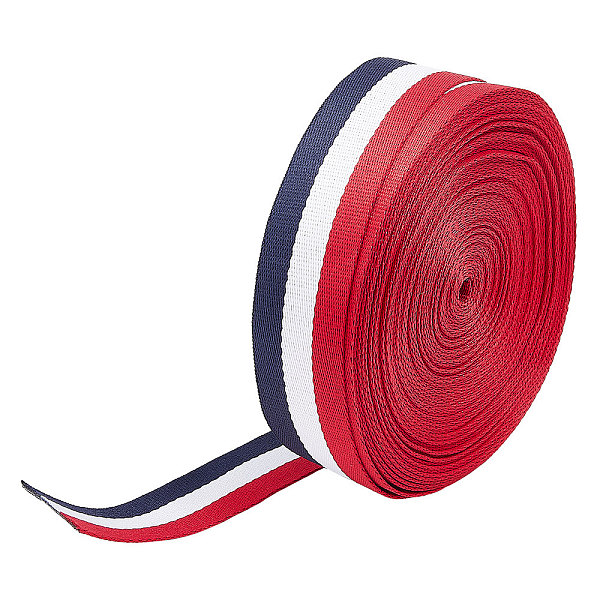 PandaHall 15 Yards Three Color Polyester Striped Ribbon, Jacquard Ribbon, Clothes Accessories, Flat, Red, 38mm Polyester None Red
PandaHall 15 Yards Three Color Polyester Striped Ribbon, Jacquard Ribbon, Clothes Accessories, Flat, Red, 38mm Polyester None Red