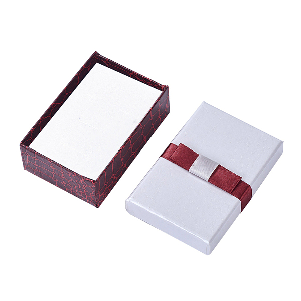 PandaHall Kraft Cotton Filled Rectangle Cardboard Jewelry Set Boxes with Bowknot, for Ring, Earring, Necklace, White, 9x6x3cm Paper...
PandaHall Kraft Cotton Filled Rectangle Cardboard Jewelry Set Boxes with Bowknot, for Ring, Earring, Necklace, White, 9x6x3cm Paper...