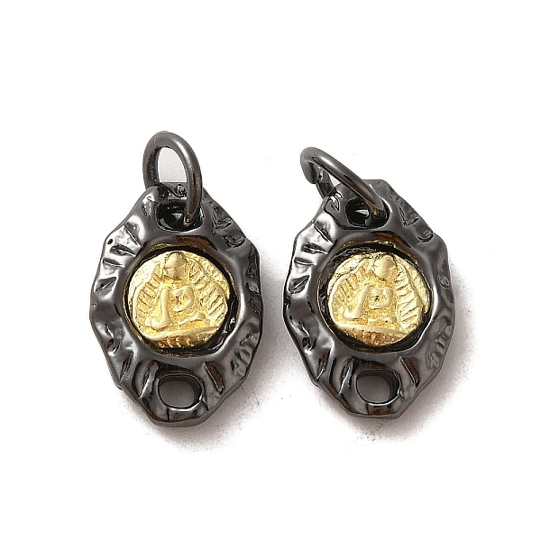 PandaHall Brass Pendants, with Jump Ring, Antique Bronze & Silver, Horse Eye, 14.5x10x3mm, Hole: 4.5mm Brass Horse Eye
PandaHall Brass Pendants, with Jump Ring, Antique Bronze & Silver, Horse Eye, 14.5x10x3mm, Hole: 4.5mm Brass Horse Eye