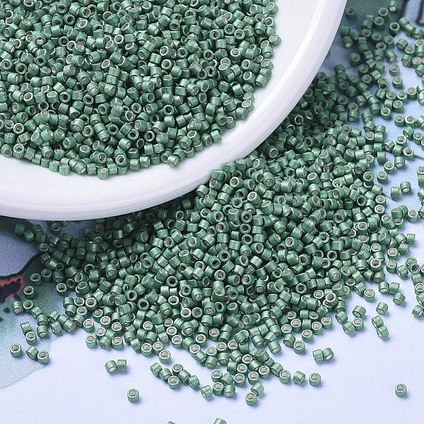 PandaHall MIYUKI Delica Beads, Cylinder, Japanese Seed Beads, 11/0, (DB1171) Galvanized Matte Dark Mint, 1.3x1.6mm, Hole: 0.8mm, about..., Green
PandaHall MIYUKI Delica Beads, Cylinder, Japanese Seed Beads, 11/0, (DB1171) Galvanized Matte Dark Mint, 1.3x1.6mm, Hole: 0.8mm, about..., Green