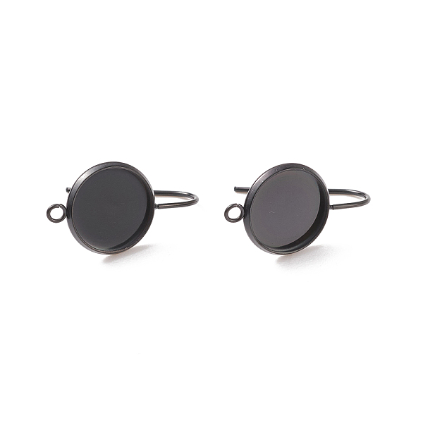 PandaHall Ion Plating(IP) 304 Stainless Steel Dangle Earrings, Cabochon Settings, with Vertical Loop, Flat Round, Electrophoresis Black...
PandaHall Ion Plating(IP) 304 Stainless Steel Dangle Earrings, Cabochon Settings, with Vertical Loop, Flat Round, Electrophoresis Black...