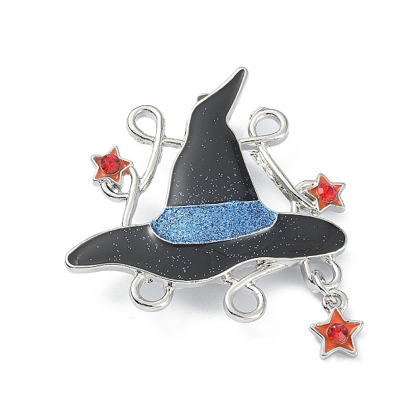 PandaHall Alloy Glass Rhinestone Brooches, Enamel Pins, for Halloween, Hat, 43.5x44.5x7.4mm Alloy+Rhinestone Hat
PandaHall Alloy Glass Rhinestone Brooches, Enamel Pins, for Halloween, Hat, 43.5x44.5x7.4mm Alloy+Rhinestone Hat