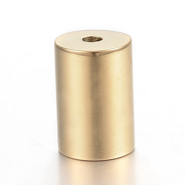 PandaHall 304 Stainless Steel Cord Ends, End Caps, Column, Golden, 12x8mm, Hole: 1.2mm, Inner Diameter: 6mm 304 Stainless Steel
PandaHall 304 Stainless Steel Cord Ends, End Caps, Column, Golden, 12x8mm, Hole: 1.2mm, Inner Diameter: 6mm 304 Stainless Steel