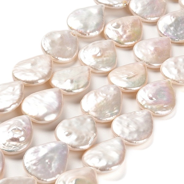 PandaHall Natural Baroque Pearl Keshi Pearl Beads Strands, Cultured Freshwater Pearl, Teardrop, Grade 7A+, Snow, 17~18x14~14.5x4~4.5mm, Hole..., White
PandaHall Natural Baroque Pearl Keshi Pearl Beads Strands, Cultured Freshwater Pearl, Teardrop, Grade 7A+, Snow, 17~18x14~14.5x4~4.5mm, Hole..., White