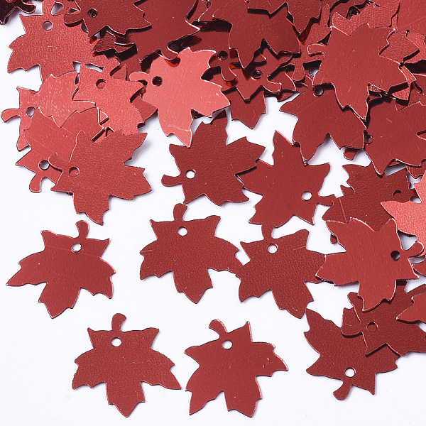 PandaHall Autumn Theme Ornament Accessories, PVC Plastic Paillette/Sequins Pendants, Maple Leaf, Dark Red, 13.5x13x0.2mm, Hole: 1mm, about...
PandaHall Autumn Theme Ornament Accessories, PVC Plastic Paillette/Sequins Pendants, Maple Leaf, Dark Red, 13.5x13x0.2mm, Hole: 1mm, about...
