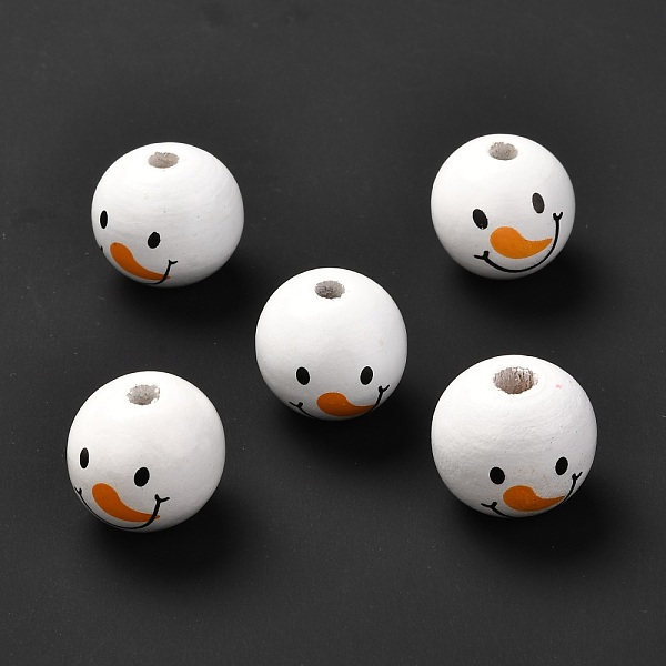 PandaHall Printed Wood European Beads, Large Hole Beads, Christmas Theme, Round with Snowman Head Pattern, White, 19.5x18mm, Hole: 4mm Wood...
PandaHall Printed Wood European Beads, Large Hole Beads, Christmas Theme, Round with Snowman Head Pattern, White, 19.5x18mm, Hole: 4mm Wood...