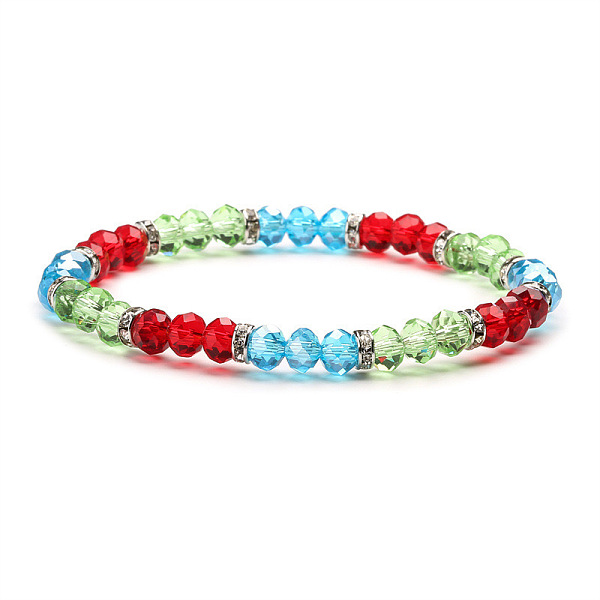 PandaHall Fashionable Faceted Rondelle Glass Beads Stretch Bracelets for Women Girls Gift Glass Rondelle
PandaHall Fashionable Faceted Rondelle Glass Beads Stretch Bracelets for Women Girls Gift Glass Rondelle