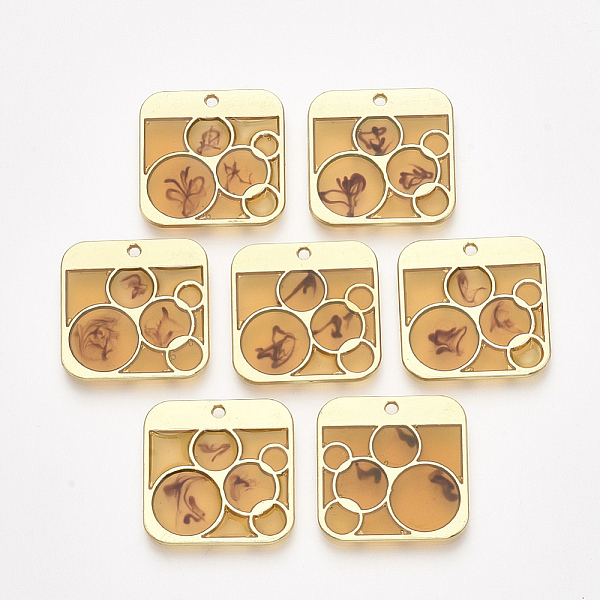 PandaHall Epoxy Resin Pendants, with Alloy Findings, Square, Golden, Goldenrod, 24x24x2mm, Hole: 1.6mm Alloy+Epoxy Resin Square Gold
PandaHall Epoxy Resin Pendants, with Alloy Findings, Square, Golden, Goldenrod, 24x24x2mm, Hole: 1.6mm Alloy+Epoxy Resin Square Gold